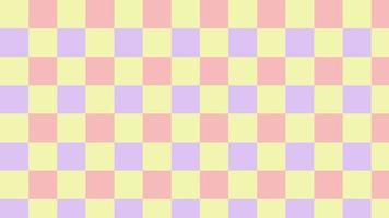 lindas damas de color rosa pastel, púrpura y amarillo, gingham, plaid, ilustración estética de papel tapiz de tablero de ajedrez, perfecto para papel tapiz, telón de fondo, postal, fondo para su diseño vector