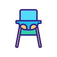 hanging chair for feeding icon vector outline