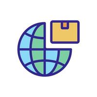 export planet product icon vector outline illustration