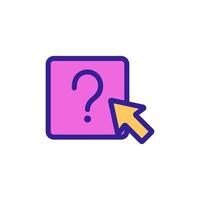 questions and answers icon vector. Isolated contour symbol illustration vector