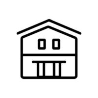 Farm house icon vector. Isolated contour symbol illustration vector