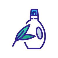 ilustración de contorno de vector de icono de botella de detergente de eucalipto