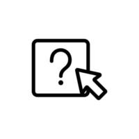 questions and answers icon vector. Isolated contour symbol illustration vector