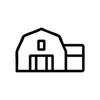 Farm house icon vector. Isolated contour symbol illustration vector