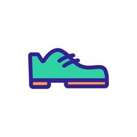 Shoes icon vector. Isolated contour symbol illustration vector