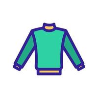The jacket icon is a vector. Isolated contour symbol illustration vector