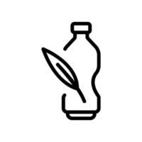 eucalyptus drink bottle icon vector outline illustration