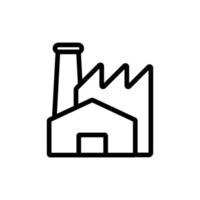 facility icon vector. Isolated contour symbol illustration vector