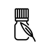 eucalyptus elixir bottle icon vector outline illustration