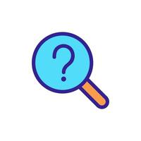 questions and answers icon vector. Isolated contour symbol illustration vector