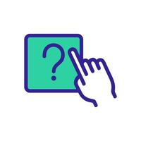 questions and answers icon vector. Isolated contour symbol illustration vector