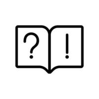 questions and answers icon vector. Isolated contour symbol illustration vector