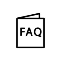 questions and answers icon vector. Isolated contour symbol illustration vector