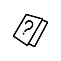 questions and answers icon vector. Isolated contour symbol illustration vector