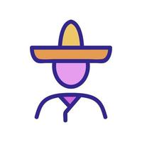 Mexico male icon vector outline illustration