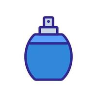 open women perfume without cap icon vector outline illustration