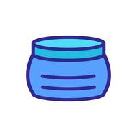 cream jar icon vector outline illustration