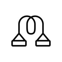 push up racks icon vector outline illustration