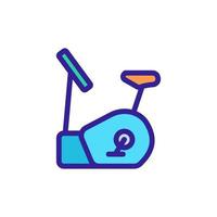 exercise bike sport equipment icon vector outline illustration