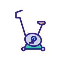 exercise bike activity sport tool icon vector outline illustration