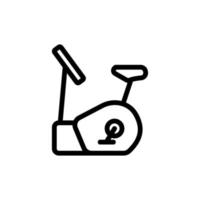 exercise bike sport equipment icon vector outline illustration