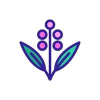 eucalyptus blossom plant icon vector outline illustration