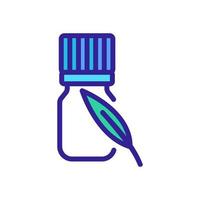 eucalyptus elixir bottle icon vector outline illustration