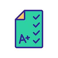 exam academy icon vector. Isolated contour symbol illustration vector