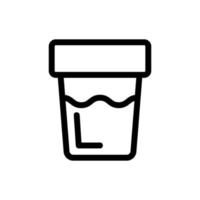 urine icon vector analysis. Isolated contour symbol illustration