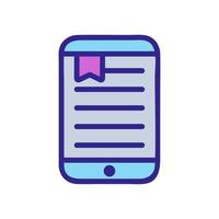 app for reading icon vector outline illustration