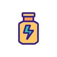 Energy drink icon vector. Isolated contour symbol illustration vector