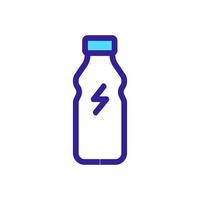 Energy drink icon vector. Isolated contour symbol illustration vector