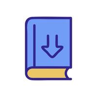 download book icon vector outline illustration