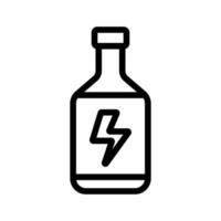 Energy drink icon vector. Isolated contour symbol illustration vector