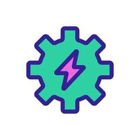 Set up the power icon vector. Isolated contour symbol illustration vector