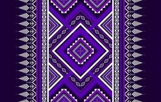 patrón geométrico étnico sin costuras. estilo tribal tradicional. decoraciones diseño morado para fondo, ilustración, textura, tela, papel tapiz, ropa, alfombra, batik, bordado vector