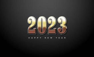 Happy new year 2023 background with numbers illustration 2023