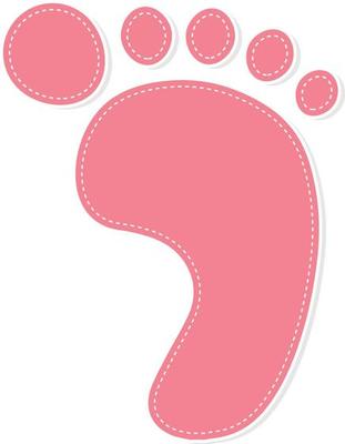 huellas de bebé rosa 2695883 Vector en Vecteezy