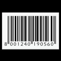 vector barcode isolated on background