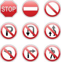 vector pack traffic sign