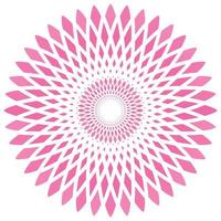 vector abstract circle flower