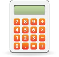calculator isolated symbol vector