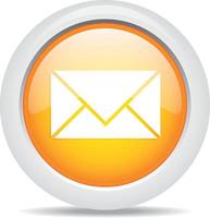 mail isolated on white background vector