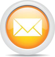 correo aislado sobre fondo blanco vector