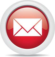 mail isolated on white background vector