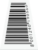 vector barcode isolated on background