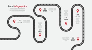 viajes por carretera y rutas de viaje. borrador de plantilla de diseño infográfico con lugar para el texto. vector