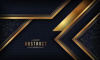 Abstract black and gold luxury background vector