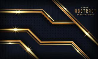 Abstract black and gold luxury background vector