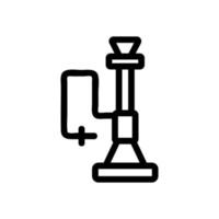 hookah icon vector. Isolated contour symbol illustration vector
